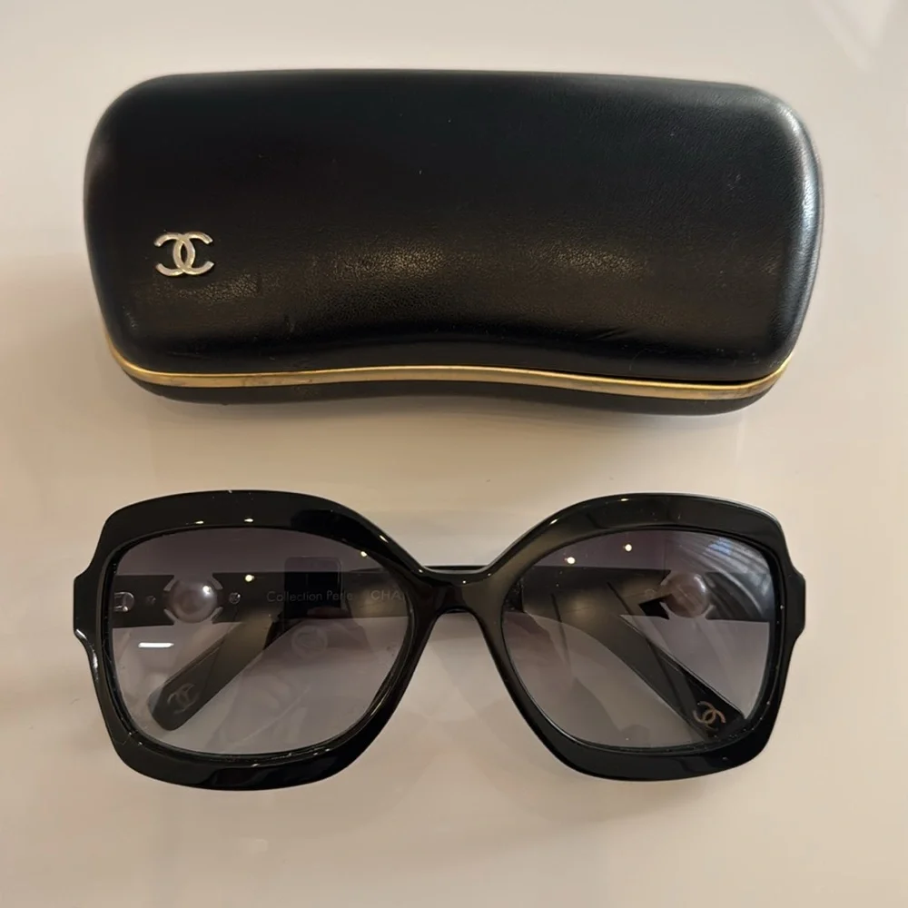 Chanel Pearl Collection Sunglasses 5132-H Black - Picture 5 of 9